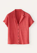 Jersey-Bluse, Korallenrosa, webstill