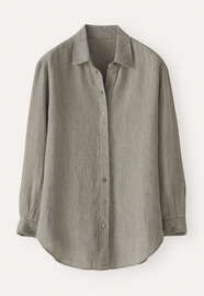 Overshirt aus strukturiertem Gewebe, Dunkles Lorbeergr&uuml;n, webstill