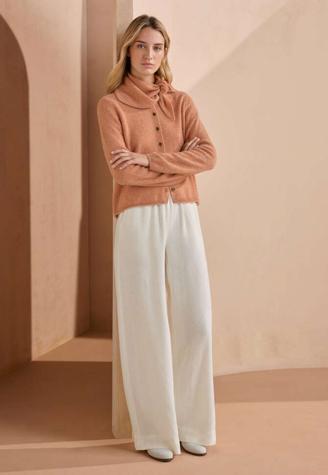 Durchgekn&ouml;pfter Pullover, Apricot, completeTheLook