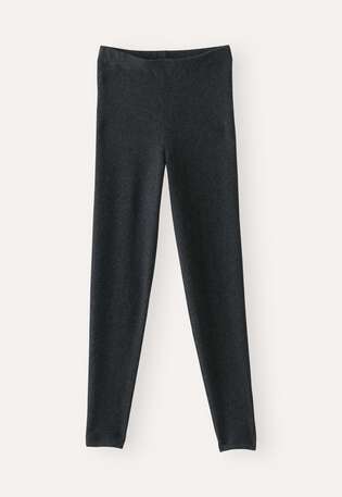 Leggings, Kohlschwarz, webstill