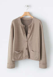Jersey-Jacke, Zartes Weizen, webstill