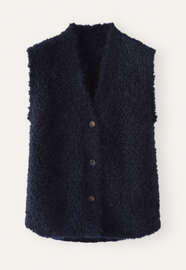 Strickweste, Petrolblau, webstill