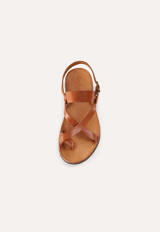 Sandale mit Schnallen-Fersenriemen, Lohbraun, completeTheLook