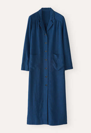 Mantelkleid, Blauschwarz, webstill
