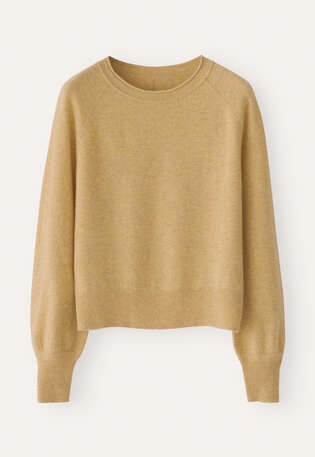 Pullover mit Raglan&auml;rmeln, Zartes Senfgelb, webstill