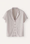 Jersey-Bluse, Blasses Nerzgrau, webstill