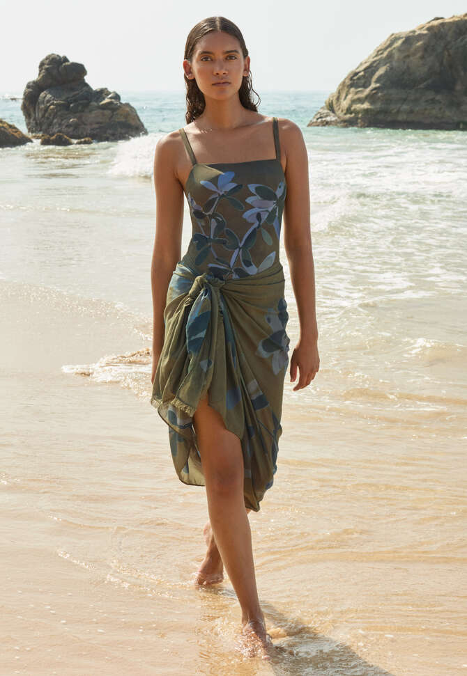 Bedruckter Pareo, Khaki, completeTheLook