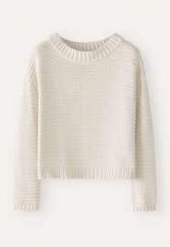 Pullover mit Dolman-&Auml;rmeln, Creme, webstill