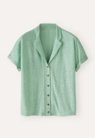 Jersey-Bluse, Zartes Jadegr&uuml;n, webstill
