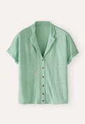Jersey-Bluse, Zartes Jadegr&uuml;n, webstill