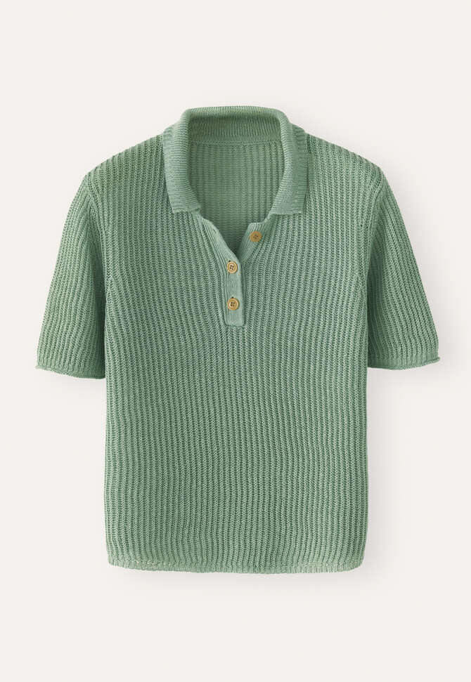 Pullover mit Kragen, Dunkles Jadegr&uuml;n, completeTheLook