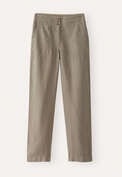 Hose mit geradem Bein, Zartes Champignon, webstill