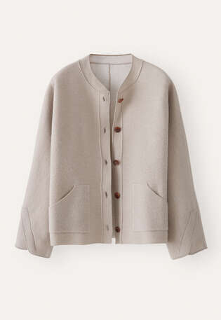 Dolman-Jacke, Blasser Stein, webstill