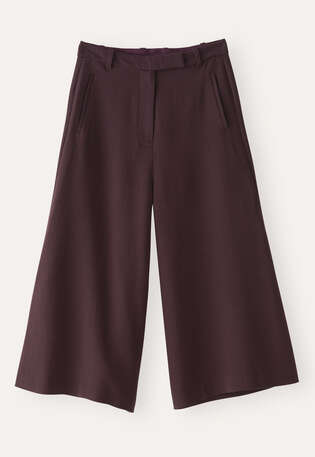 Culotte, Weinrot, webstill