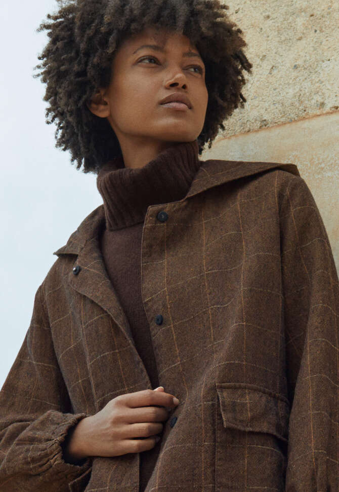 Kapuzenjacke, Schwarz/Rost, completeTheLook