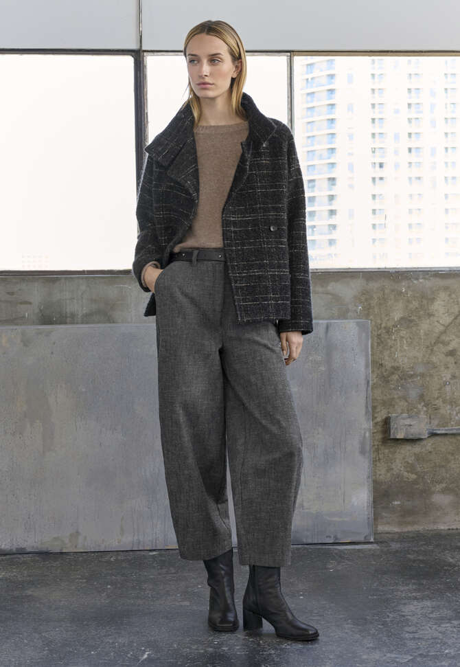 Pullover mit Rundhalsausschnitt, Latte, completeTheLook