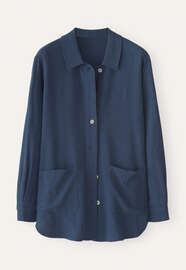Overshirt, Gewaschenes Tintenblau, webstill