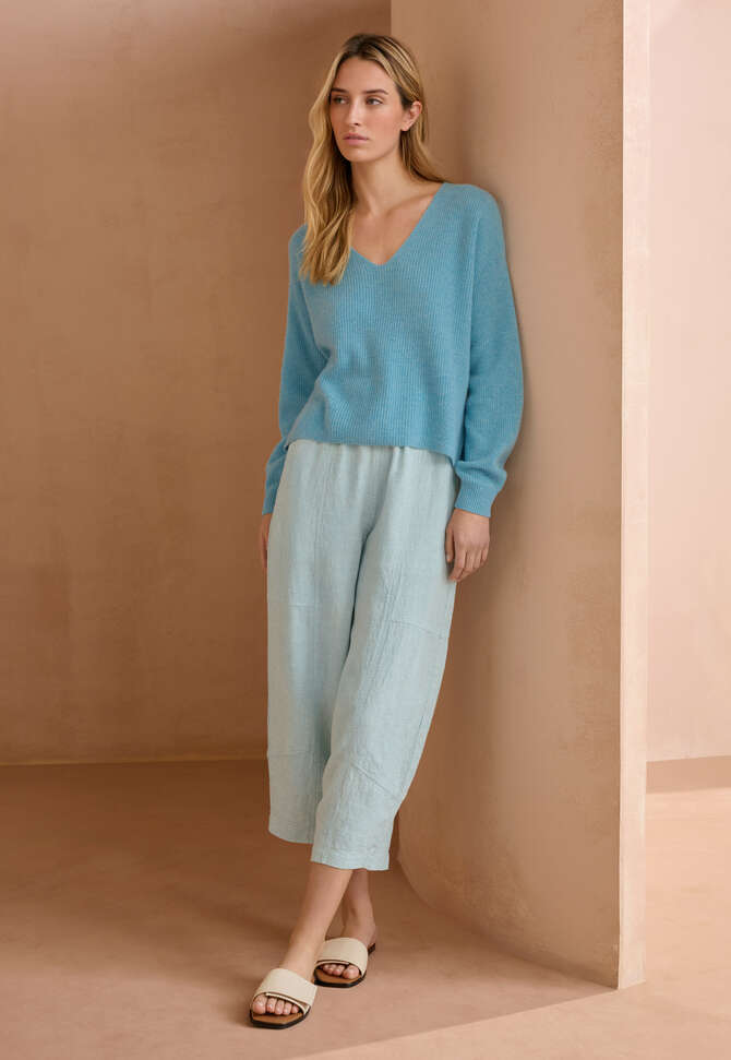 Hose mit Eins&auml;tzen, Blasses Mint, completeTheLook