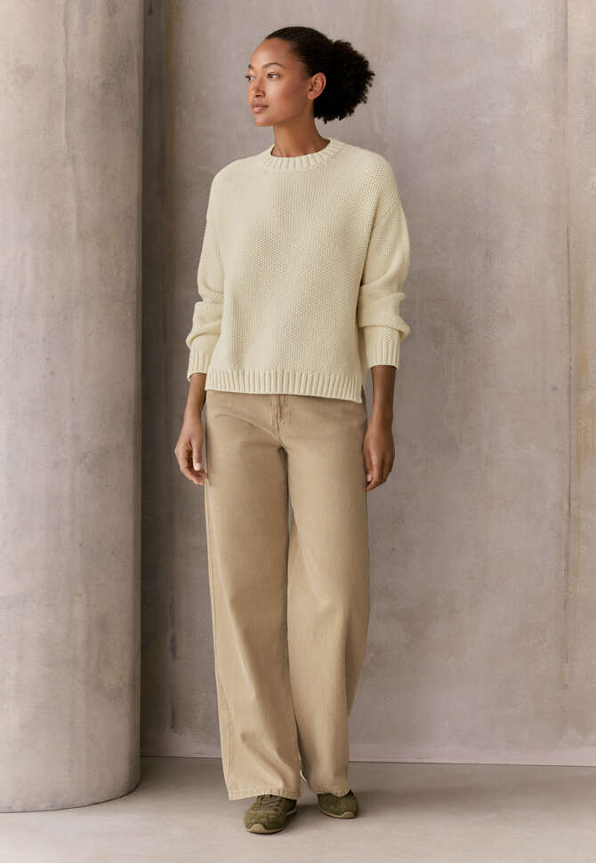 Jeans mit geradem Bein, Gewaschenes Steingrau, completeTheLook