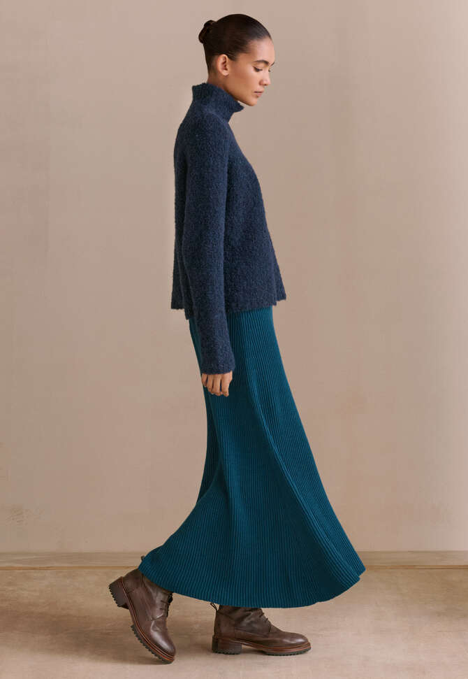Strickrock, Dunkles Aquamarin, completeTheLook