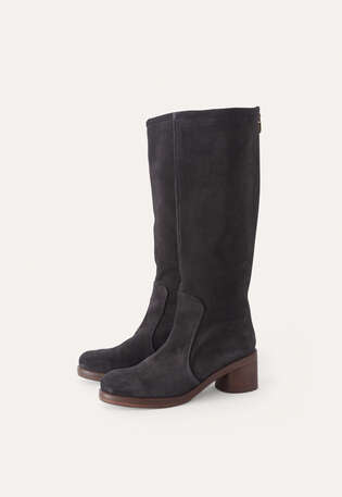 Absatzstiefel, Schiefer, webstill