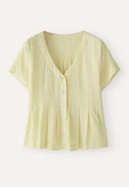 Oberteil mit Faltenfront, Zartes Sorbet, webstill