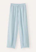 Schmal zulaufende Schlupfhose, Blasses Chambray, webstill