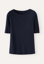 Geripptes Jersey-Oberteil, Tinte, webstill