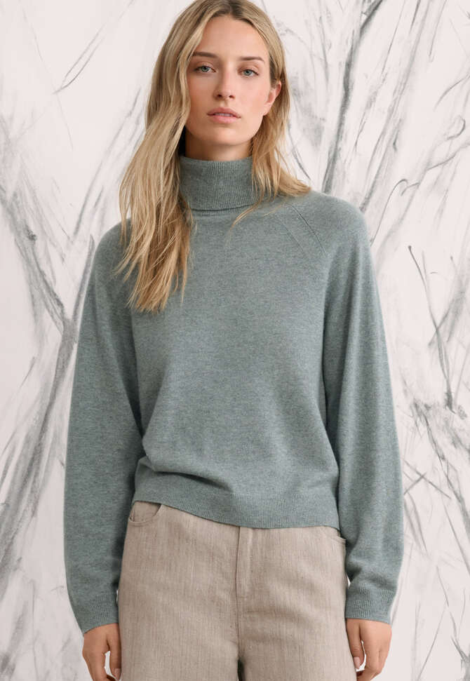 Rollkragenpullover, Lagune, completeTheLook