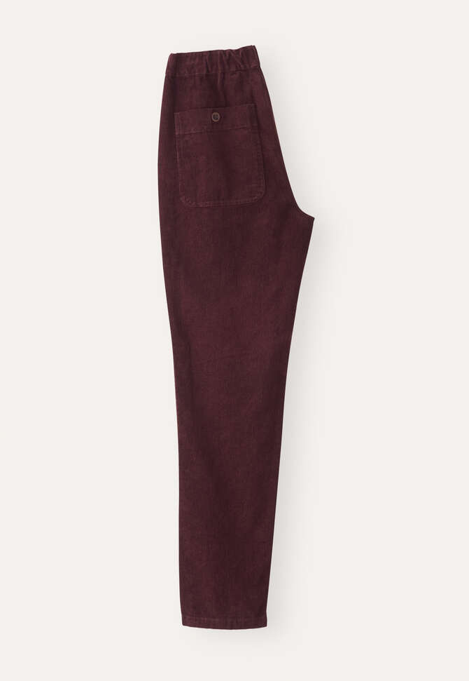 Hose mit schmal zulaufendem Bein, Zwetschge, completeTheLook
