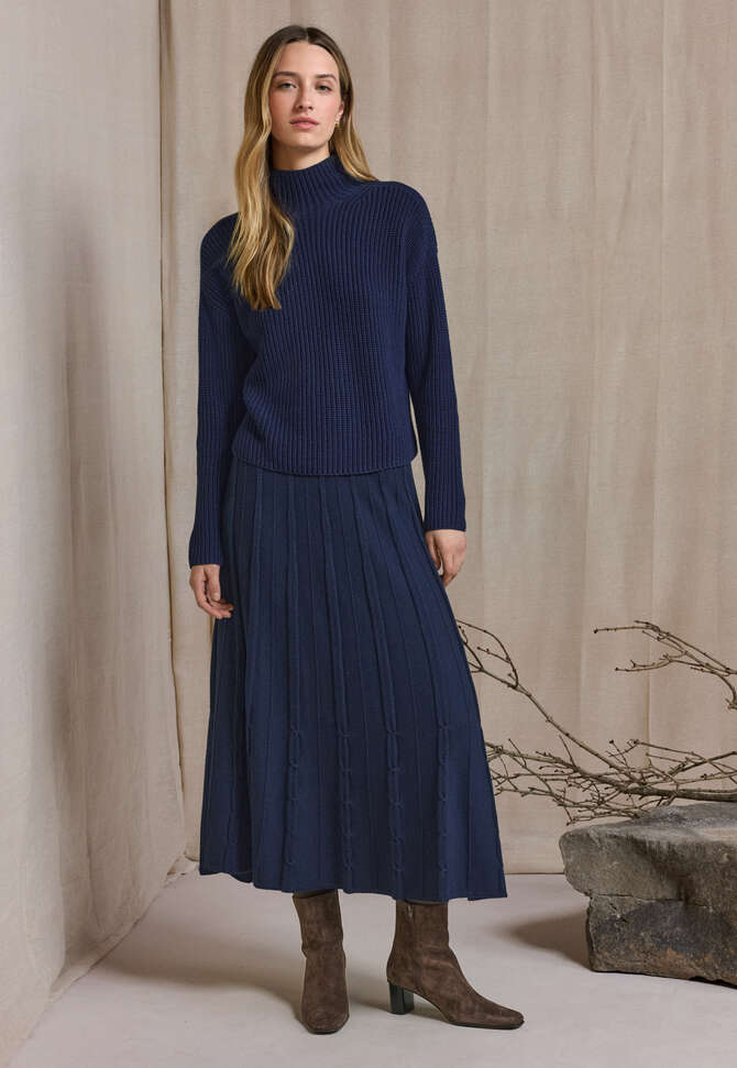 Pullover mit Trichterkragen, Tinte, completeTheLook