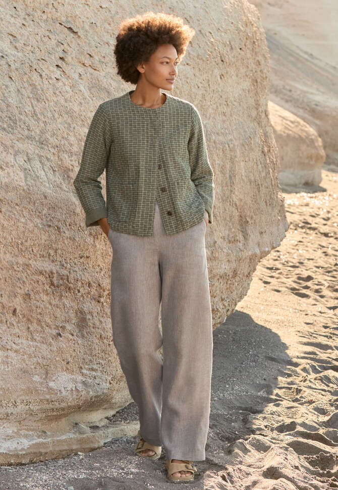 Entspannte Hose mit geradem Bein, Nerz, completeTheLook