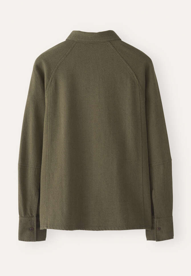 Bluse mit Raglan&auml;rmeln, Dunkles Khaki, completeTheLook