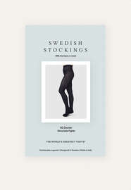 Halbtransparente Strumpfhose, Navyblau, webstill