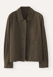 Leichte Jacke, Dunkelbraun, webstill