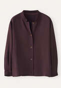 Nehru-Jacke, Weinrot, webstill