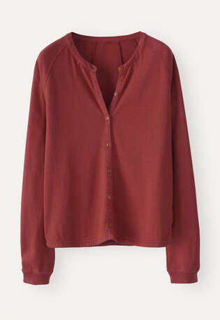 Jersey-Bluse, Cranberry, webstill