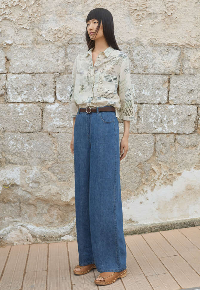 Indigo-gef&auml;rbte Jeans, Gewaschenes Indigo, completeTheLook