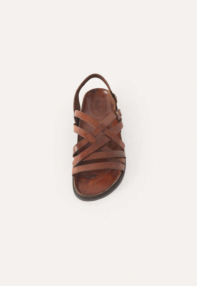 Mehrriemige Sandalen, Dunkelbraun, completeTheLook