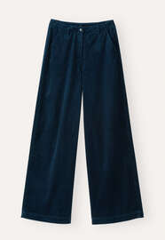 Hose mit geradem Bein, Aquamarinschwarz, webstill