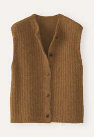 &Auml;rmelloser Cardigan, Toffee, webstill