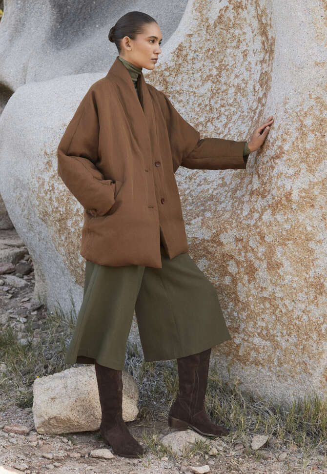 Gerippter Pullover, Moos/Taupe, completeTheLook