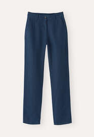 Jeans mit schmalem Bein, Tintenpetrol, webstill