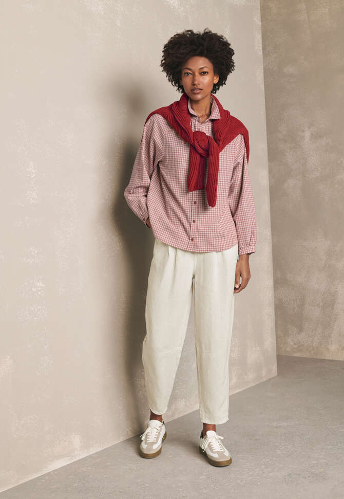 Kariertes Hemd, Rot/Creme, completeTheLook