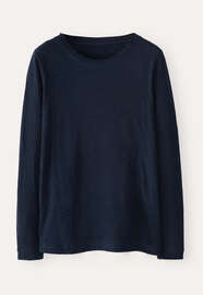 Lang&auml;rmliges Top, Blauschwarz, webstill