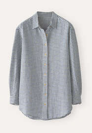 Bluse mit Vichy-Karo, Natur/Ozean, webstill