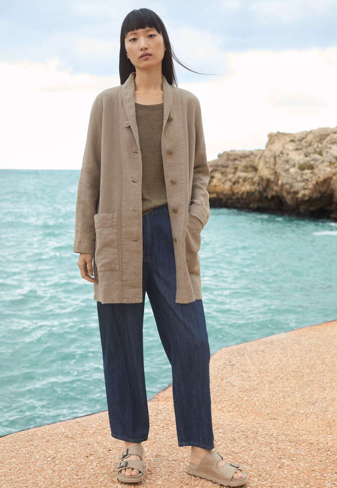 Lange Jacke, Taupe, completeTheLook