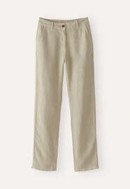 Jeans mit schmalem Bein, Blasses Taupe, webstill