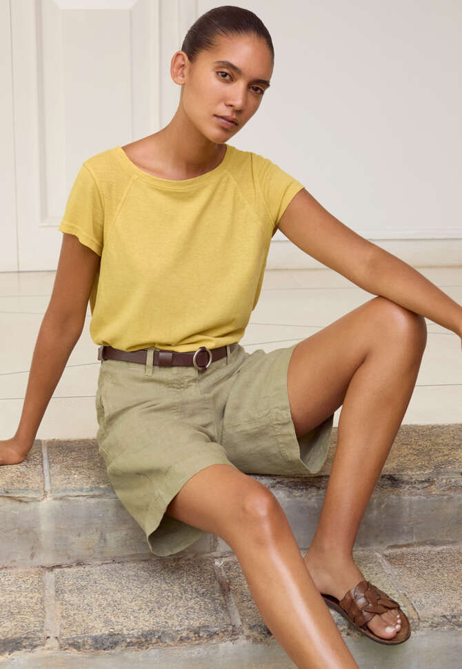 Entspannte Shorts, Blasses Salbei, completeTheLook