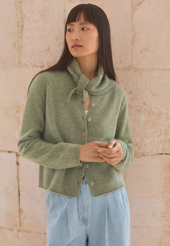 Durchgekn&ouml;pfter Pullover, Zartes Waldgr&uuml;n, completeTheLook